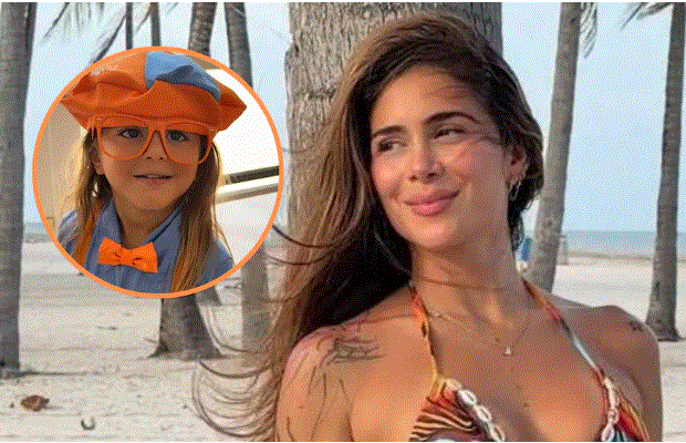 El hijo de Greeicy Rendón sorprendió al hablar inglés con fluidez