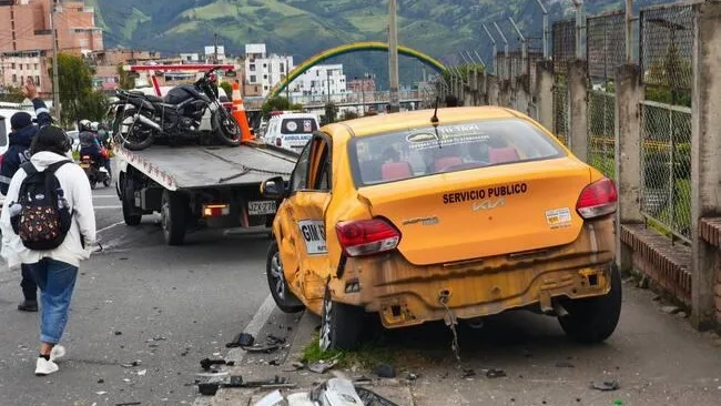 Accidente de tránsito en la avenida Santander de Pasto