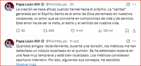 Operan al Papa León XIV