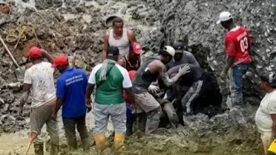 Derrumbe minero en Nariño deja 14 muertos