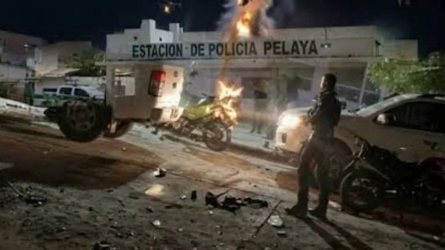 Ataque con drones explosivos deja seis policías heridos en Pelaya, Cesar