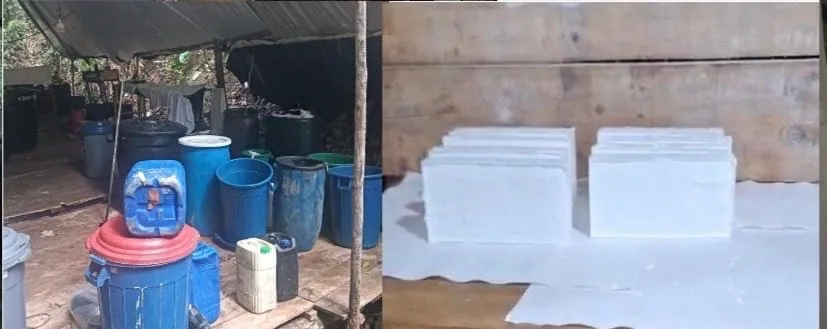 Ejército destruyó laboratorio de cocaína