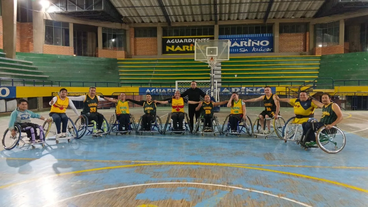 Nariño prepara su selección de baloncesto en silla de ruedas para los Paranacionales