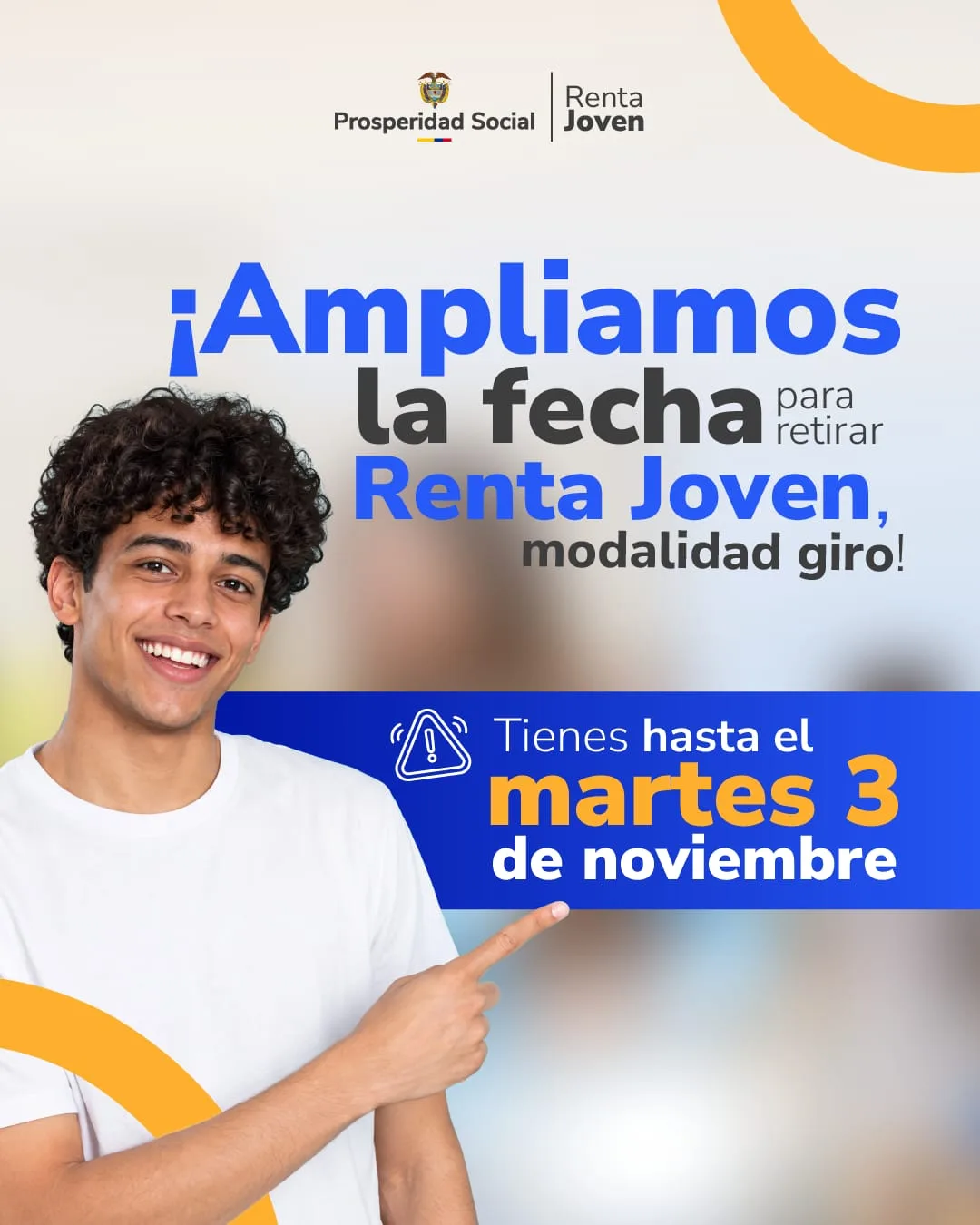 Amplia plazo para retirar ciclo 5 de 2026 de Renta Joven.