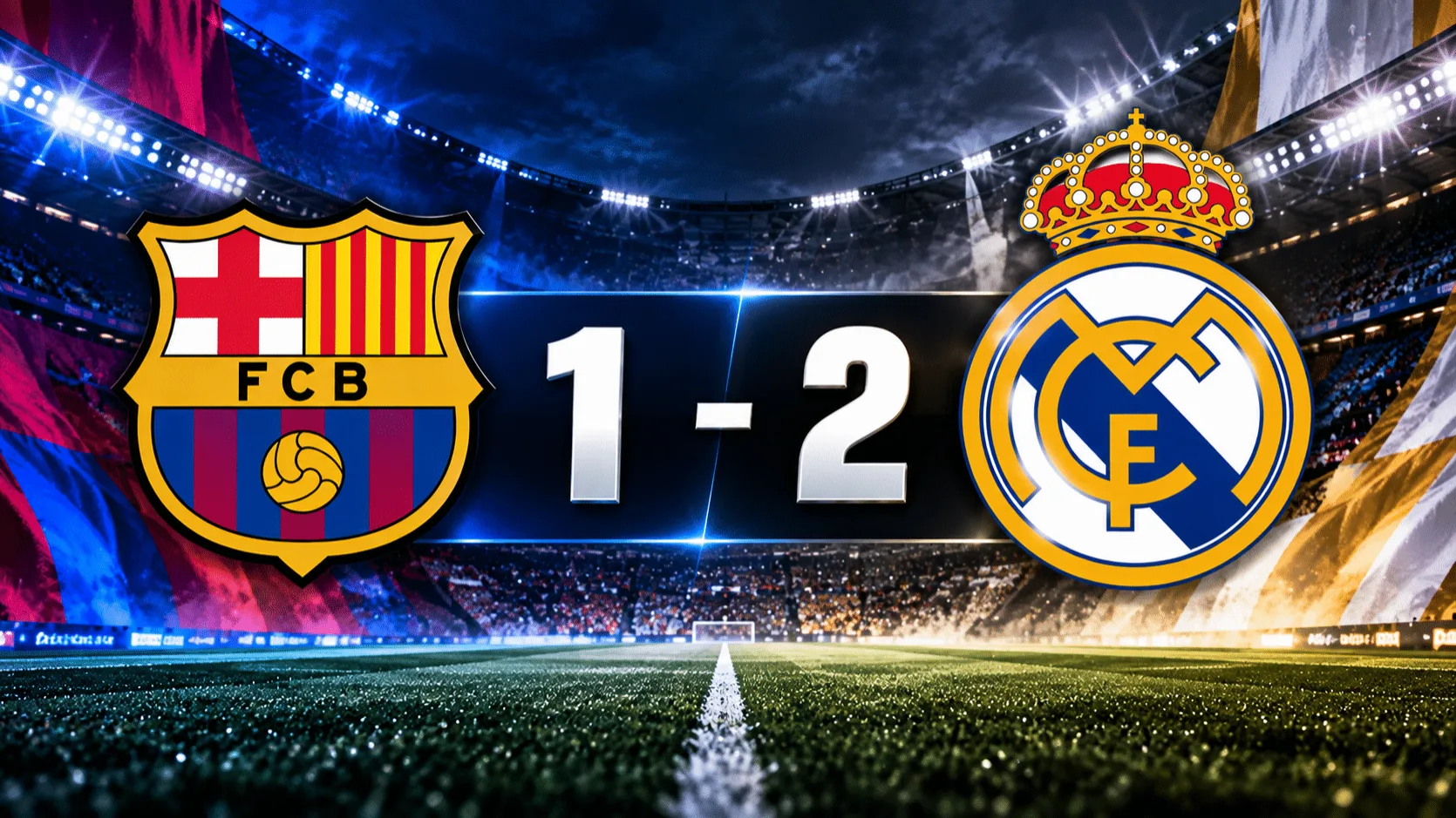 Barcelona 1-2 Real Madrid: Clásico 2026