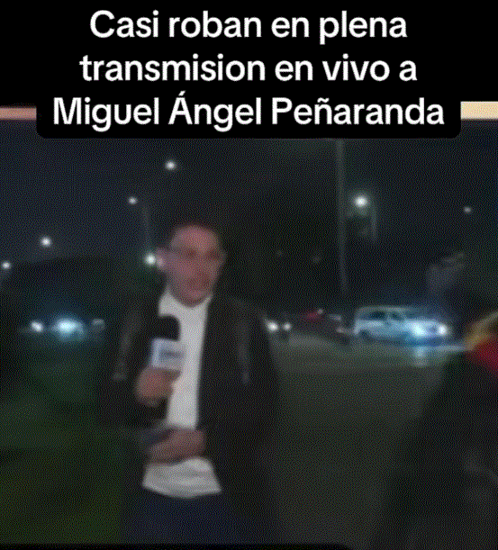 Periodista de Noticias Uno esquivó dos intentos de robo en plena transmisión en vivo