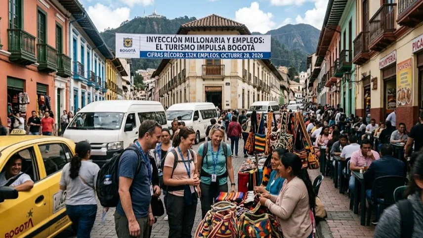 Ola turística impulsa a Bogotá