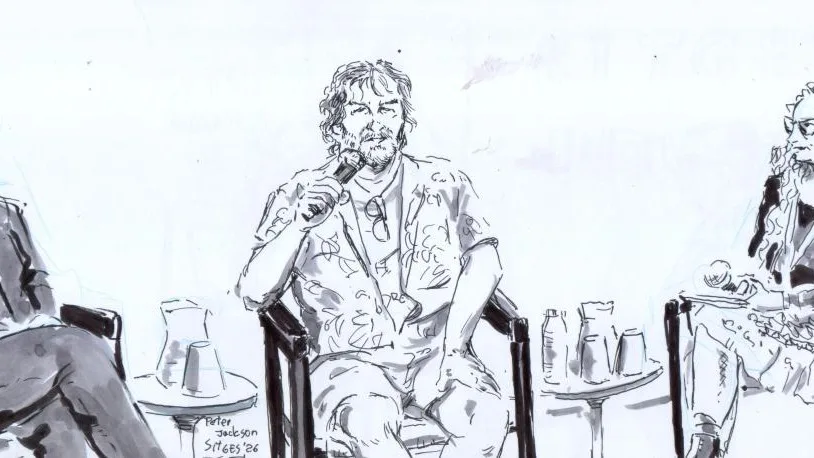 Gerard Freixes, el artista que dibuja a las estrellas del Festival de Sitges