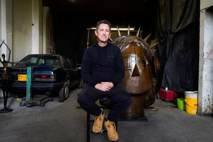 La Rockera, obra del artista, Rafael Melo, conocido como Maquiamelo