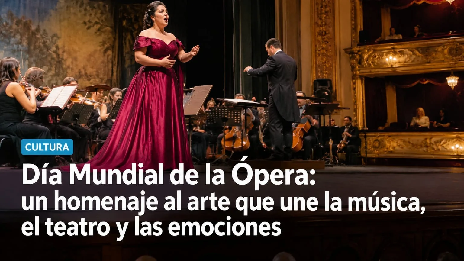 Día Mundial de la Ópera: un homenaje al arte que une la música, el teatro y las emociones