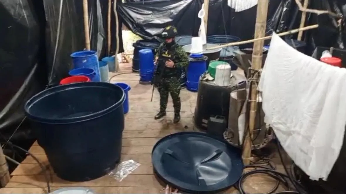 Ejército destruyó complejo para el procesamiento de cocaína que sería del ELN en Taminango