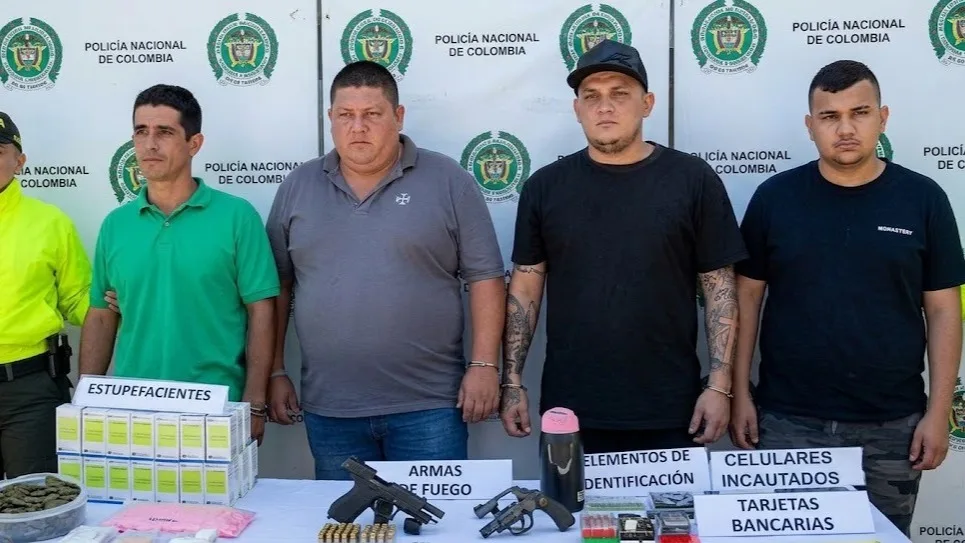 Cuatro capturados en redada contra el microtráfico
