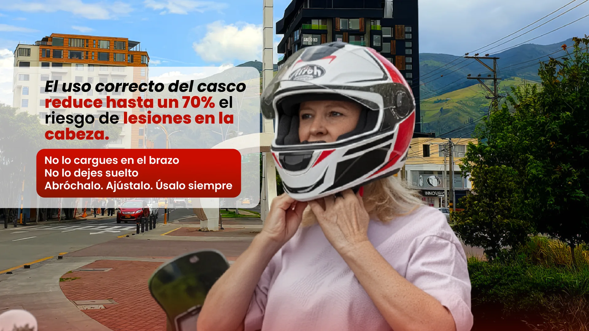¡CASCO EN EL CODO Y LA CABEZA A LA BUENA DE DIOS!