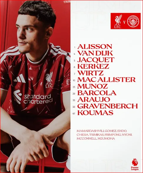 Liverpool vs. Manchester City