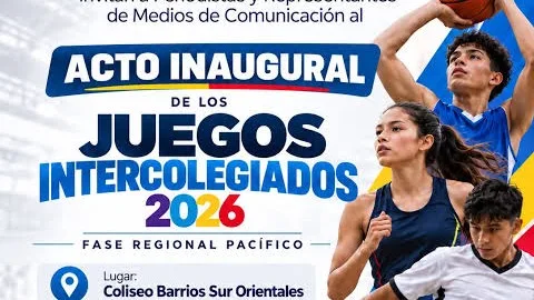 Pasto recibe los Juegos Intercolegiados de la Región Pacífico 2026