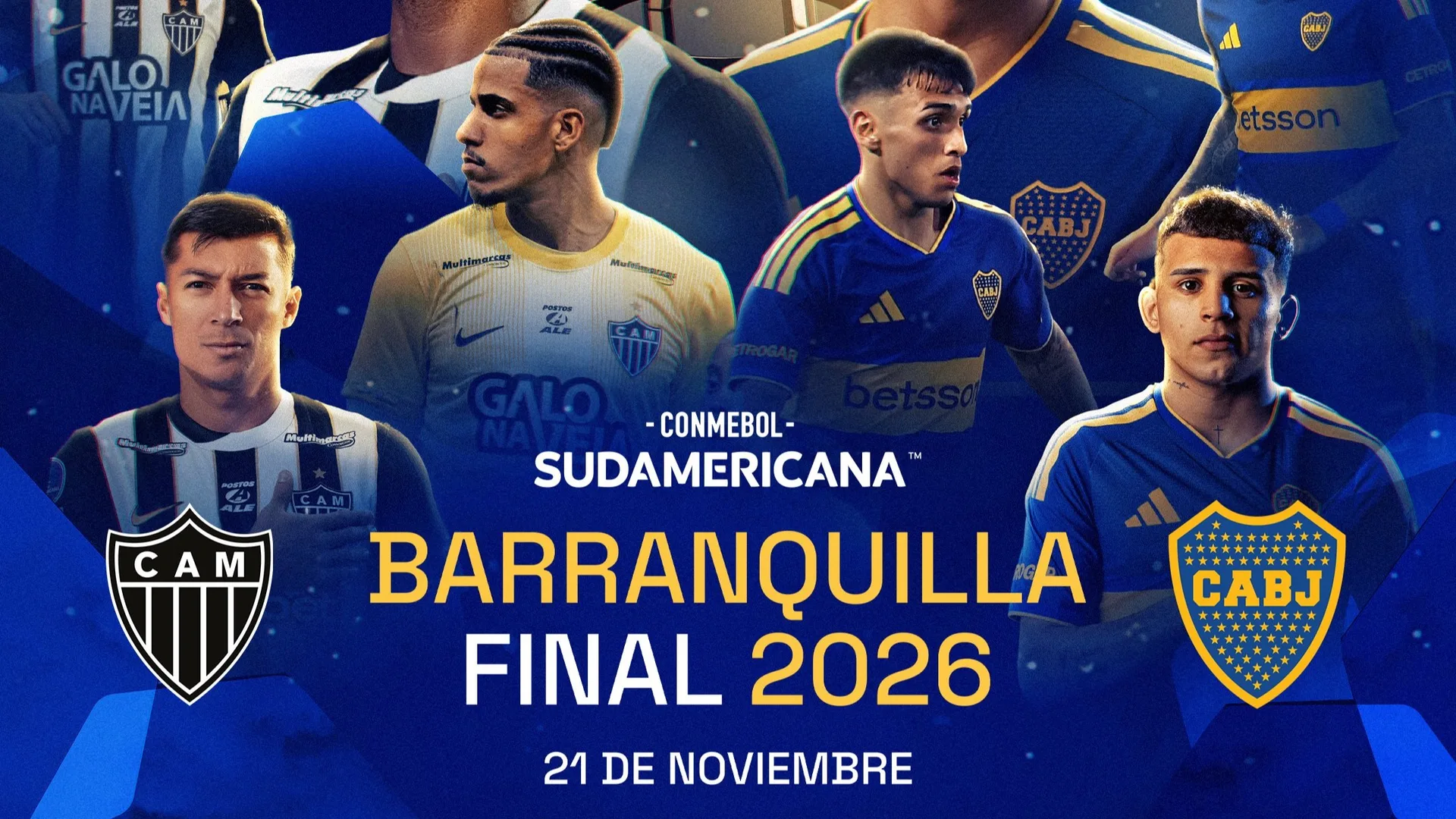 Boca Juniors y Atlético Mineiro definirán la Sudamericana en Barranquilla