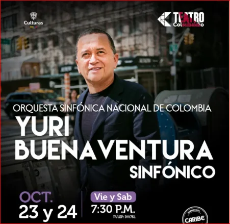 Yuri Buenaventura en el Teatro Colsubsidio