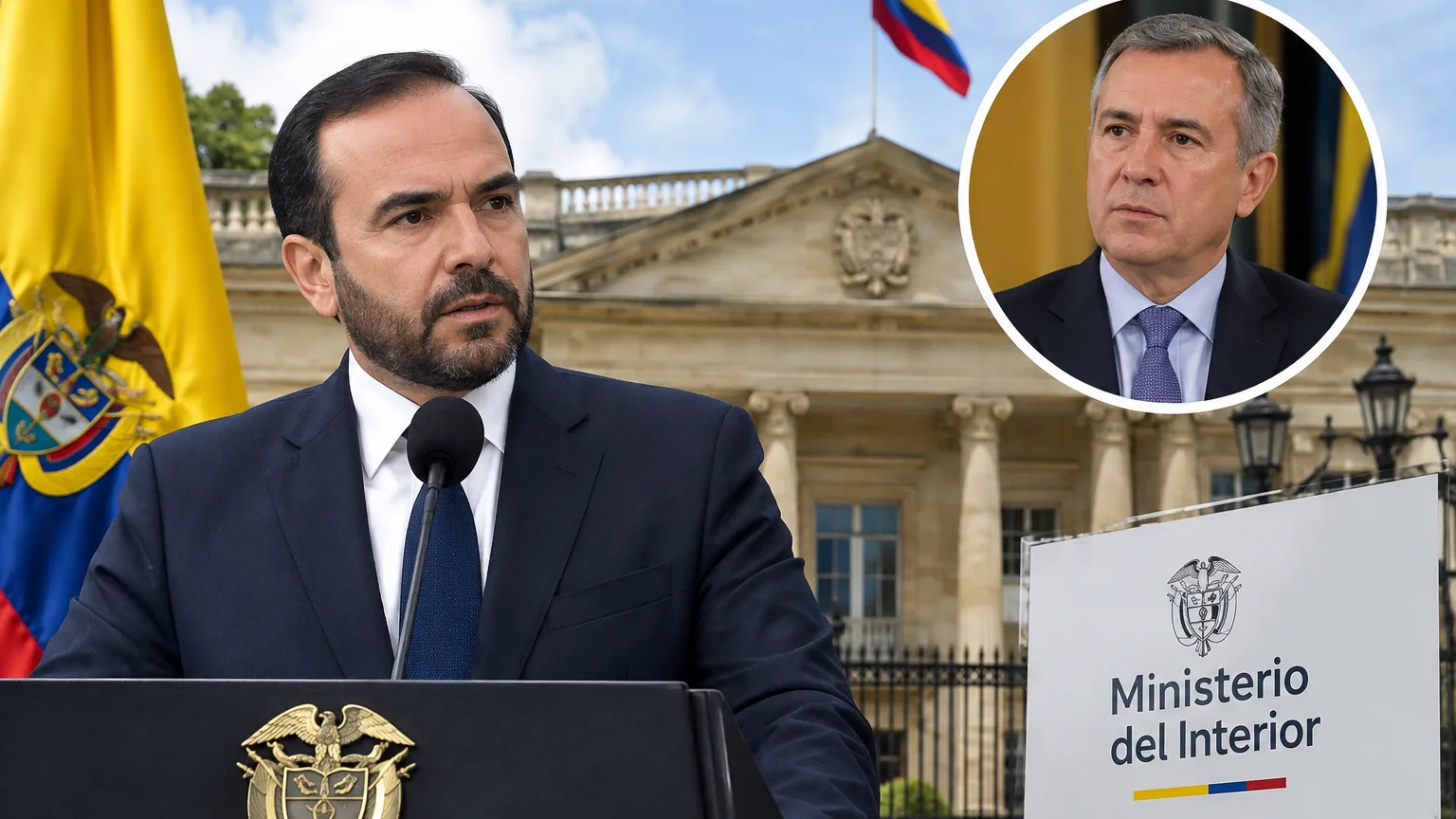 Presidente de Colombia cambia al ministro del Interior en medio de una polémica política