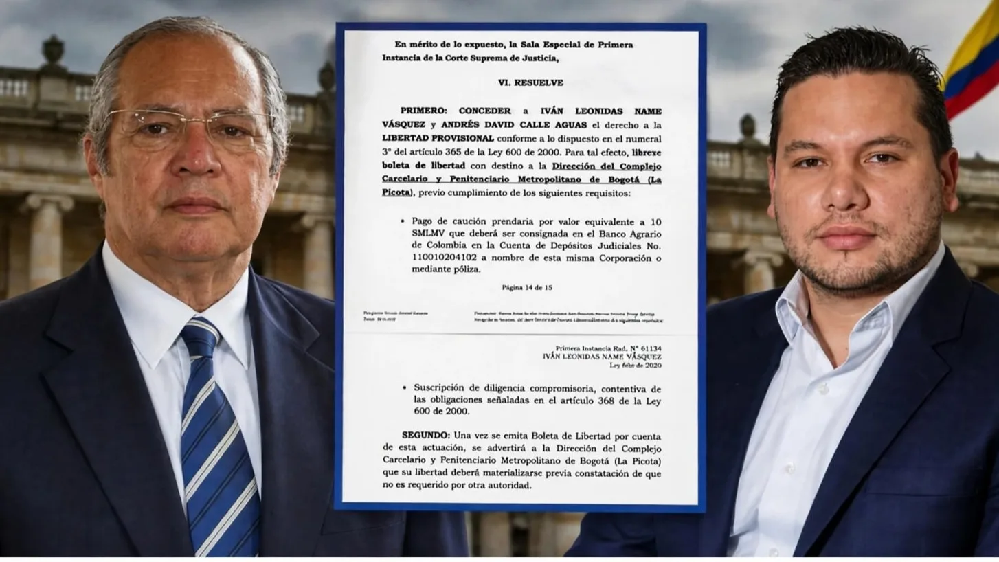Ivan Name y Andres Calle salieron de La Picota por orden Corte Suprema