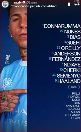 Liverpool vs. Manchester City