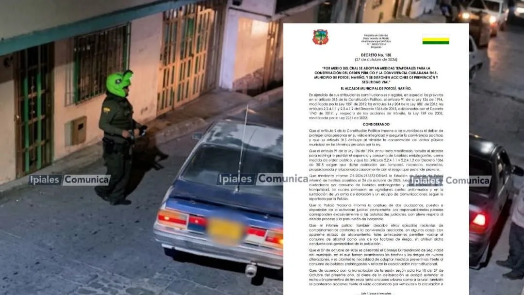 Potosí tendrá ley seca durante 72 horas: aplicará en zona urbana y rural