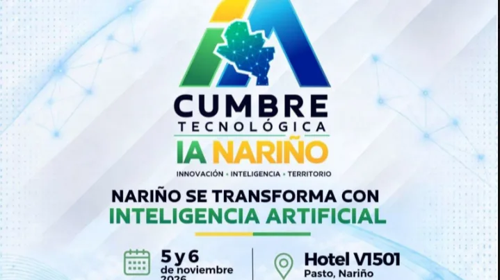 Pasto será sede de la Cumbre Tecnológica de Inteligencia Artificial Nariño 2026