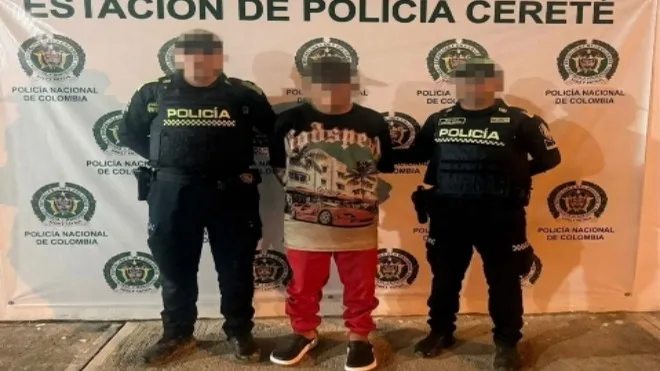 Agresión a un uniformado durante un procedimiento deja un capturado en Cereté