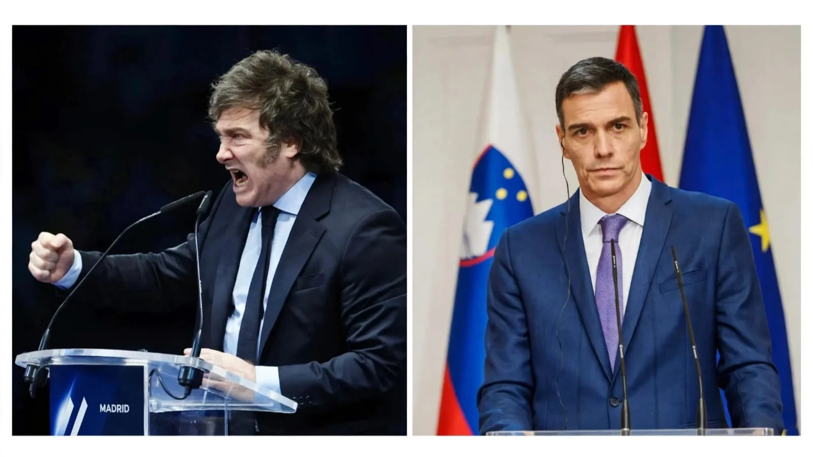 Javier Milei pide sacar a patadas a Pedro Sánchez del poder: impresentable dictado