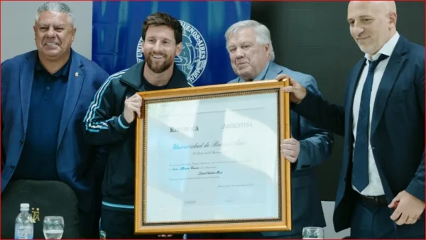 "Nunca me imaginé esto" Messi recibe doctorado honoris causa de U de Buenos Aires