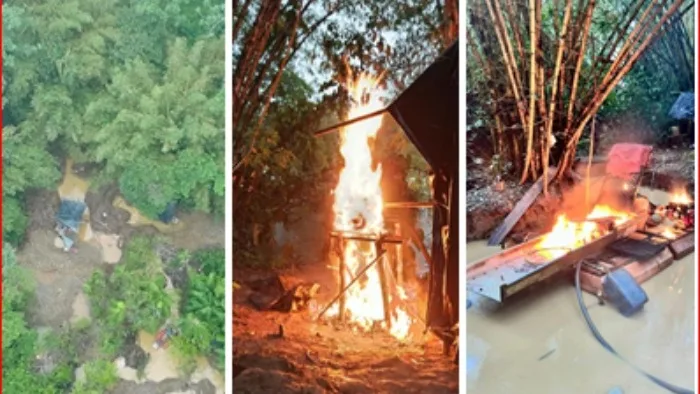 Impacto en la Mineria Ilegal en Chocó: Inutilizadas 8 dragas artesanales y 6 motores