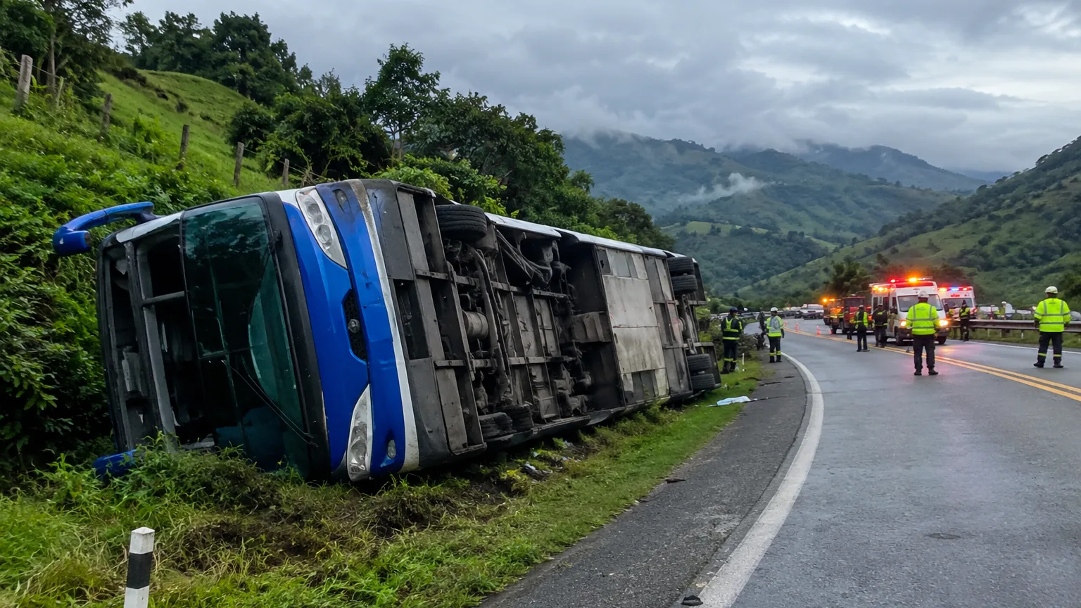 Tragedia en la vía Panamericana: cinco muertos y decenas de heridos en Cauca