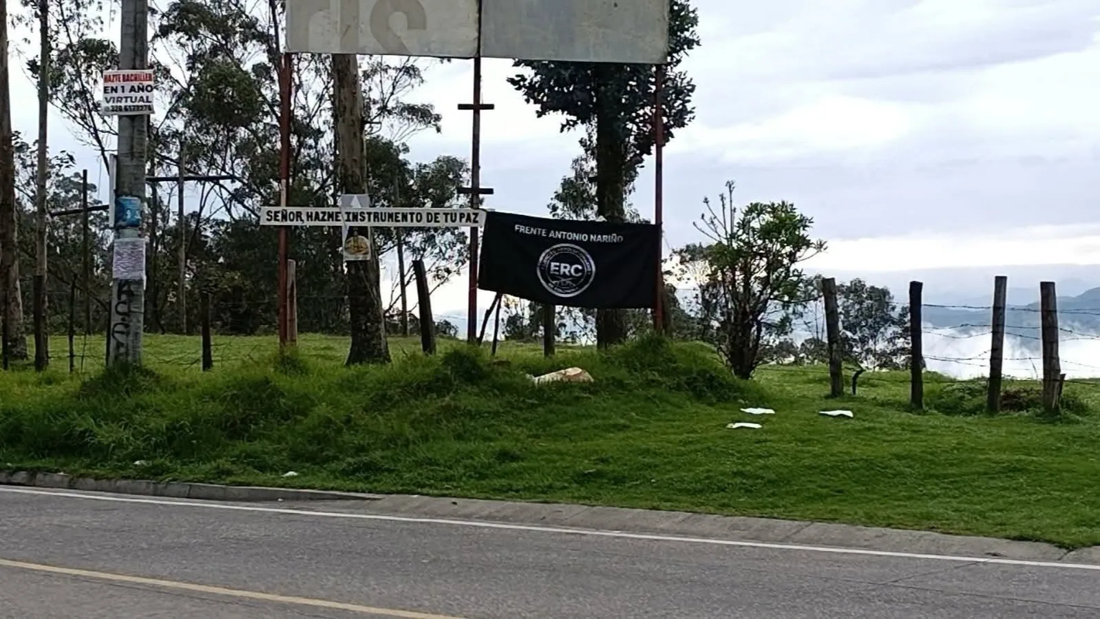 Alerta en la vía La Florida–El Tambo por bandera y posible artefacto explosivo