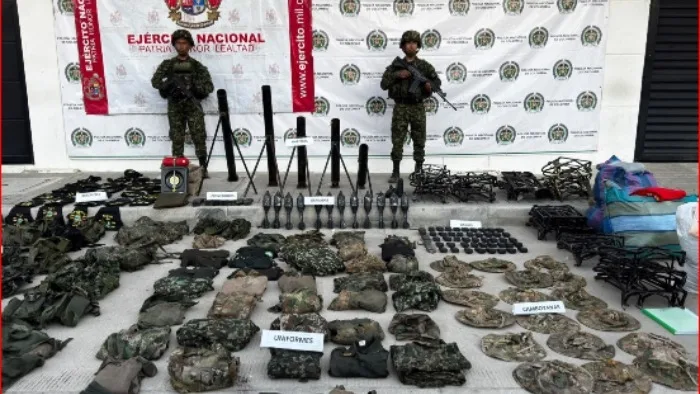 Golpe a las ACSN: Ejército halla depósito ilegal con granadas morteros y uniformes