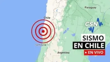 Fuerte sismo de magnitud 5,1 se registró frente a las costas de Chile