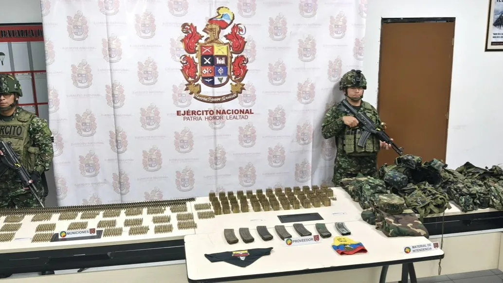 Ejército incauta arsernal de guerra  vinculado a la Estructura Franco Benavides en Nariño
