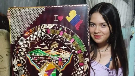 Natalia Catalina Santander, la joven artesana que sueña con llevar el arte a todo el mundo