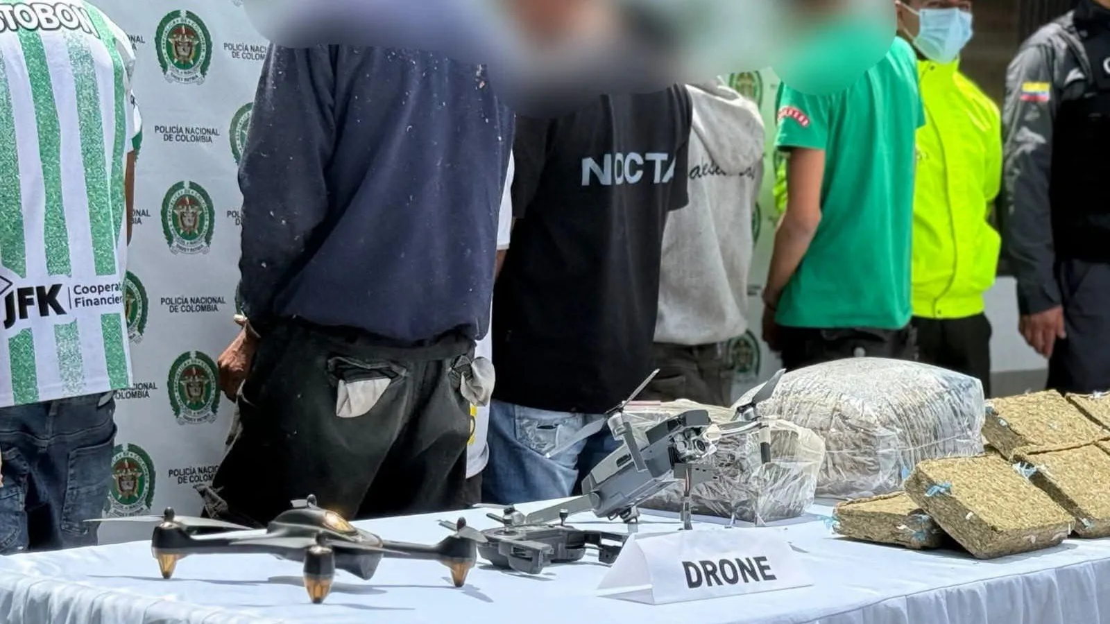 Popayán: capturan a 10 presuntos integrantes de banda que distribuía drogas con drones