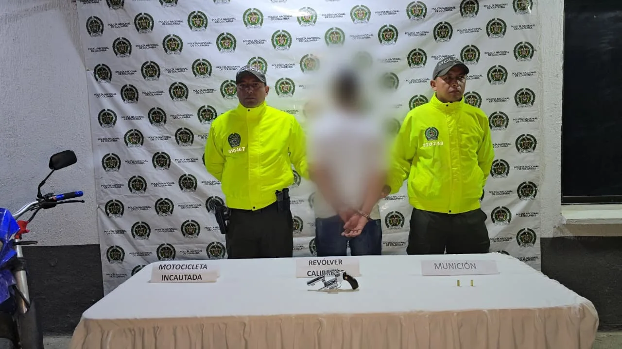 Capturan a hombre con arma de fuego en Popayán