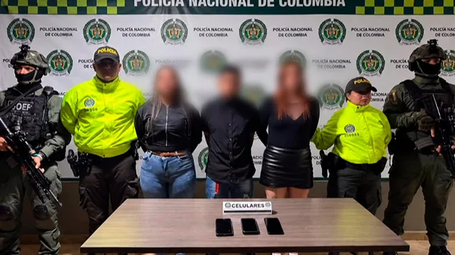 La Policía Nacional capturó a cuatro presuntos integrantes del Ejército Gaitanista.