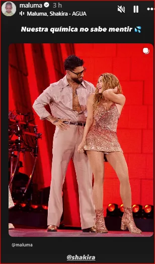 Maluma y Shakira cantando 'Agua'