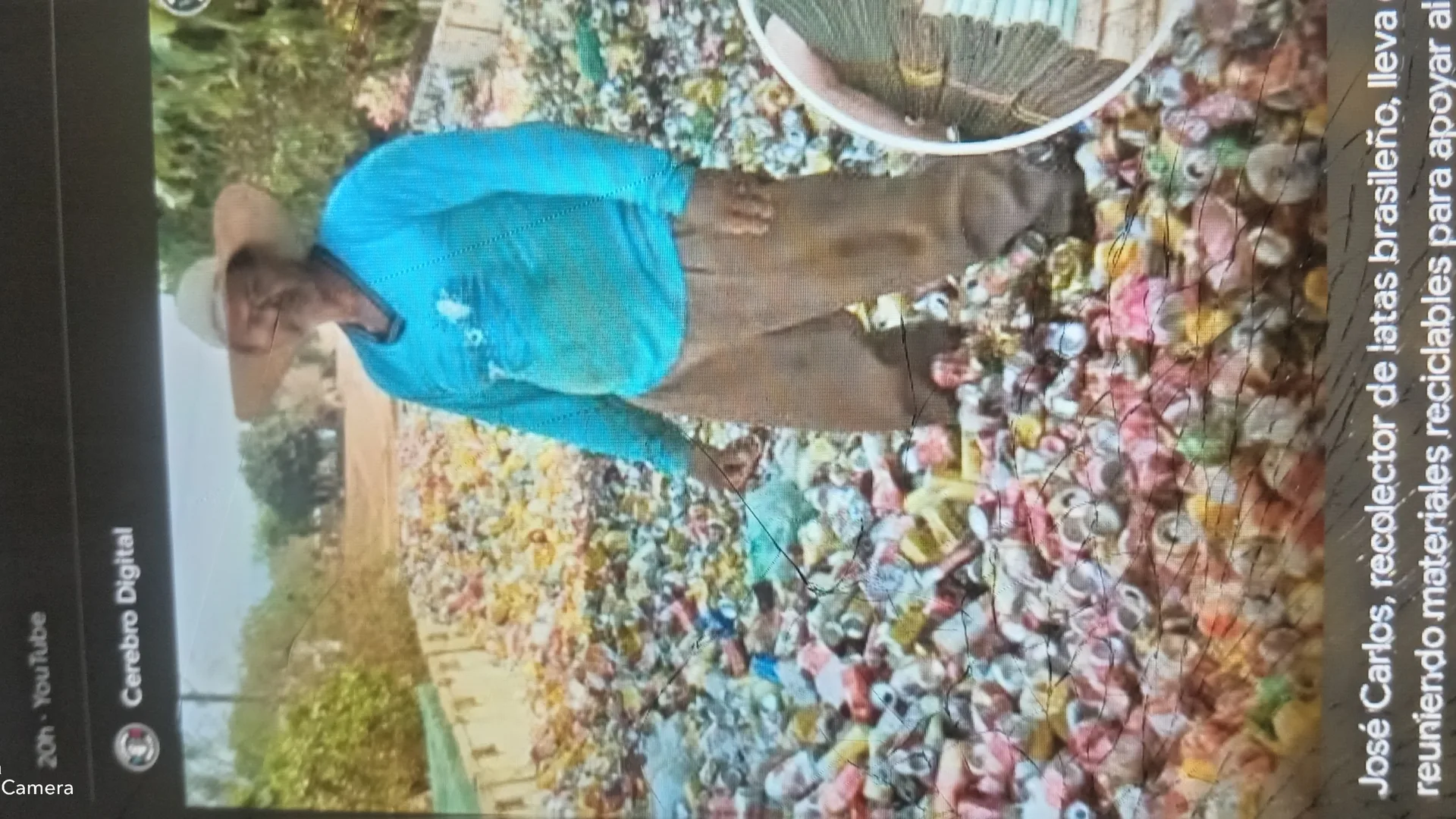 José Carlos recolector de latas brasileño lleva desde el 2013 reuniendo materiales recicla