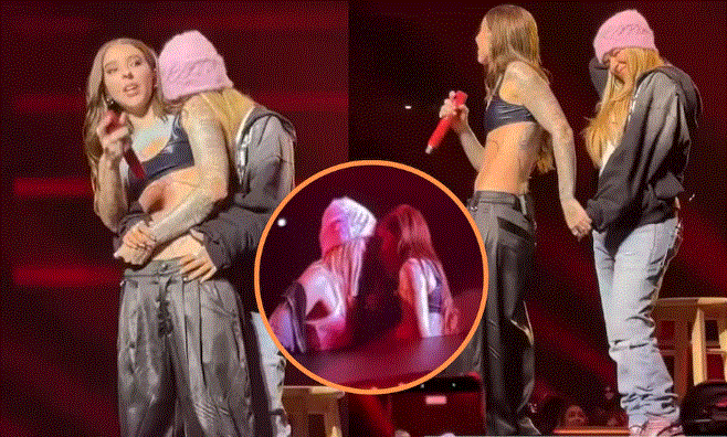 Karol G y Young Miko encendieron las redes con sensual encuentro en pleno concierto