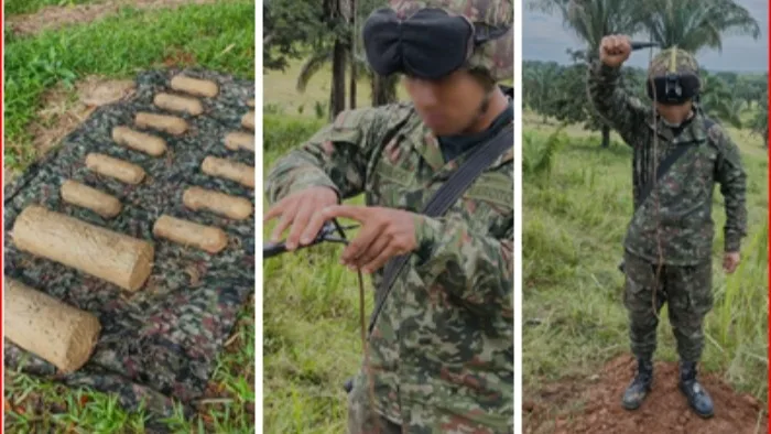 Destruyen 14 explosivos de alto poder de las disidencias de Alias Calarcá