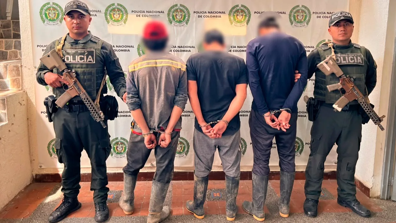 Tres personas fueron capturadas por presunta minería ilegal en Colón Génova, Nariño