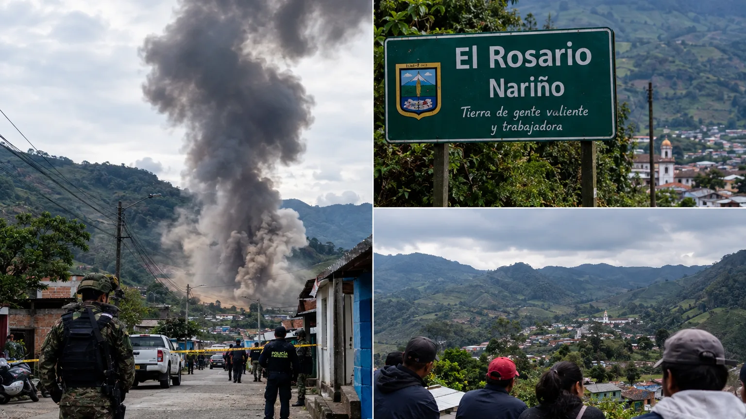 Explosión reportada en El Rosario, Nariño, aumenta la preocupación por la seguridad en el