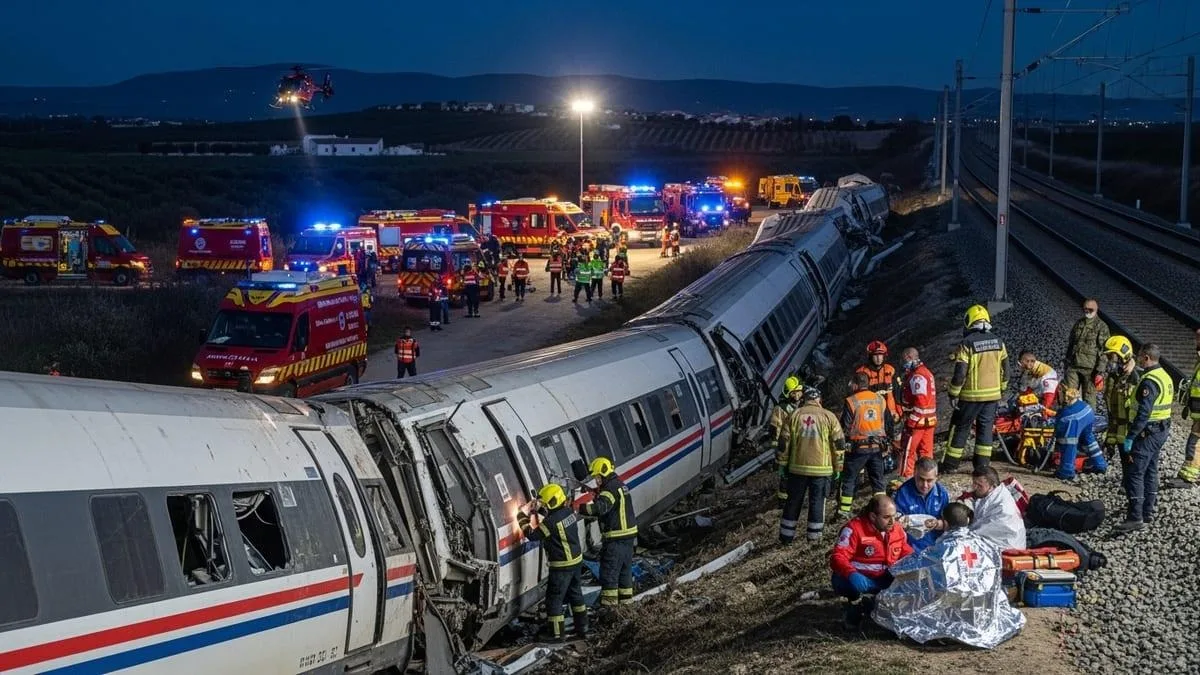 Tragedia ferroviaria en Toledo: chocan dos trenes de alta velocidad