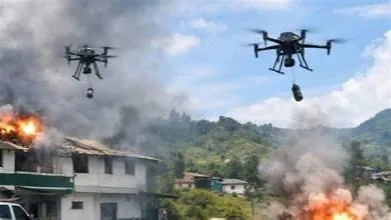 Ataque con drones deja un militar muerto en Cauca