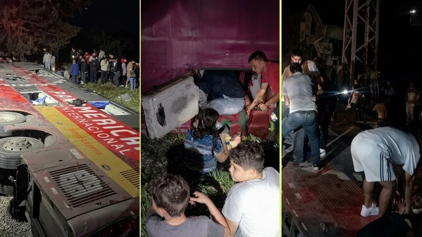 ¡Bus de dos pisos cayó a un abismo: cuatro muertos y decenas de heridos!