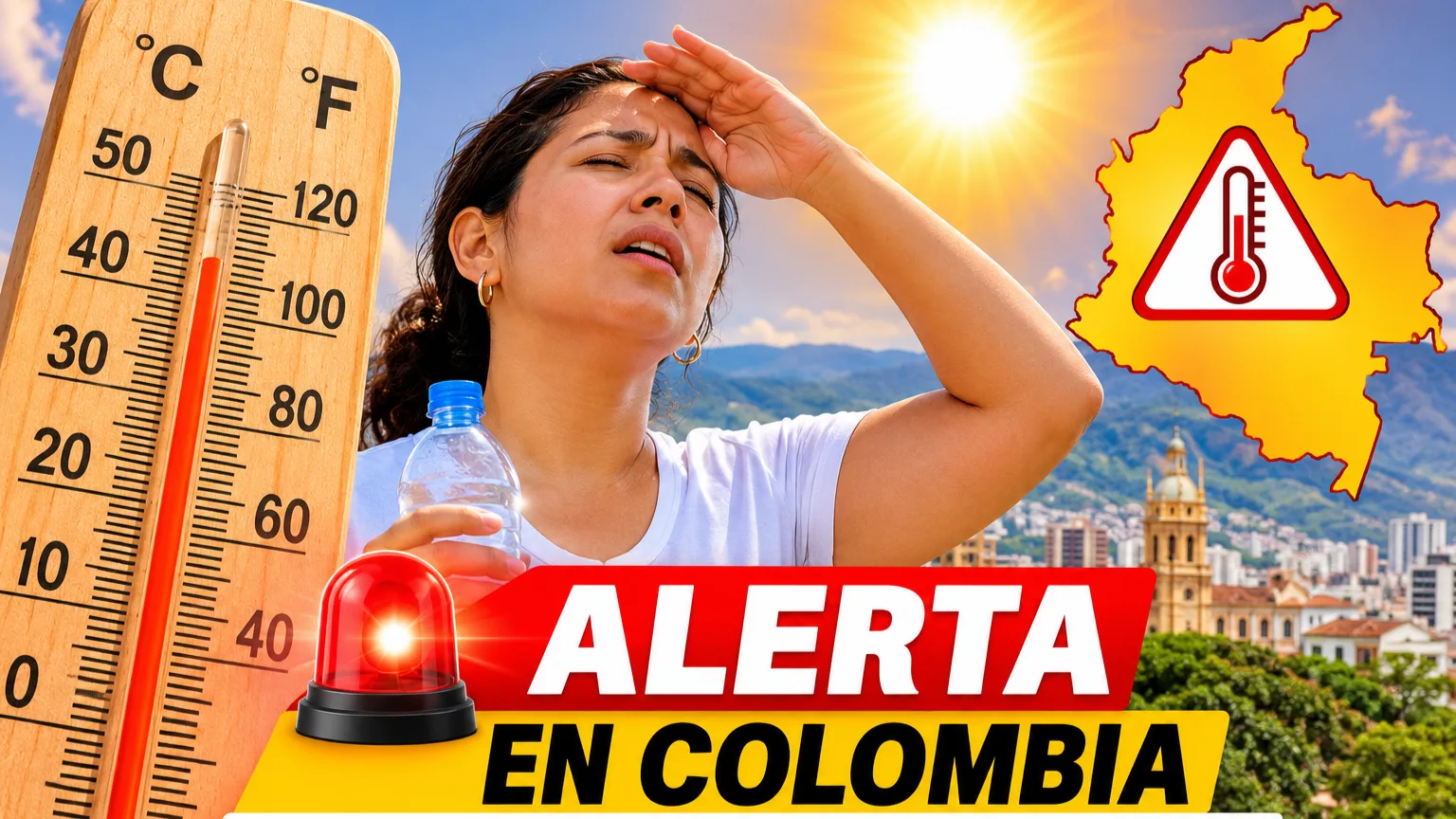 Colombia emite alertas por altas temperaturas ambientales
