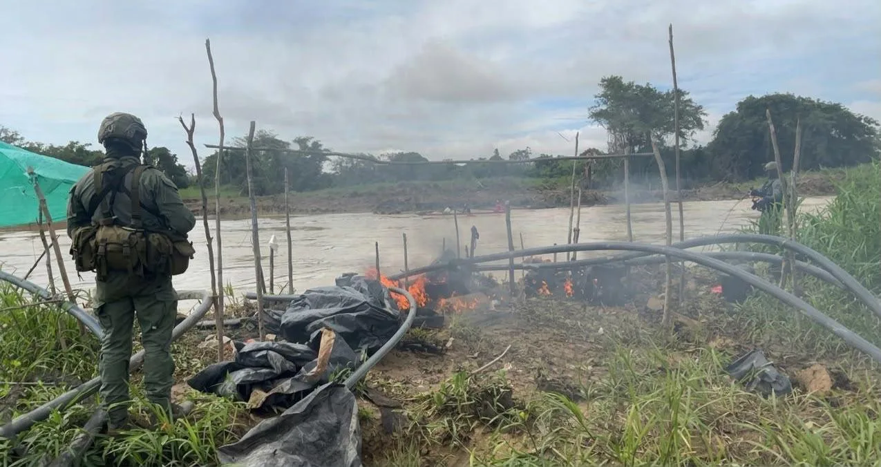 Golpe a la minería ilegal en Nechi, Antioquia